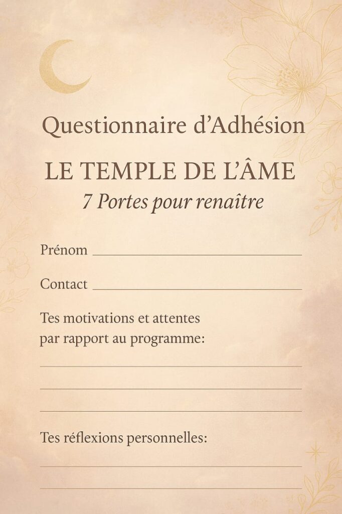 le questionnaire d'adhésion par imane benche